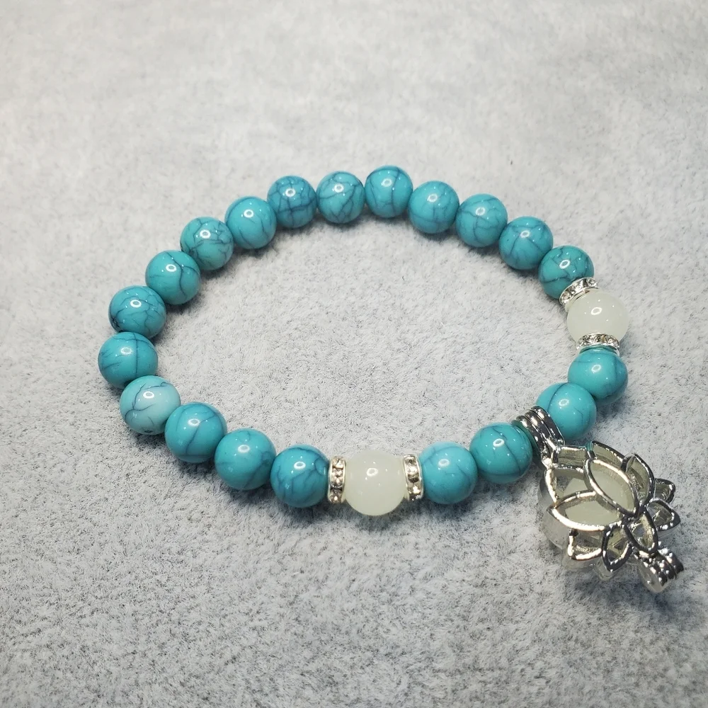 Glowing Lotus Beads Bracelet